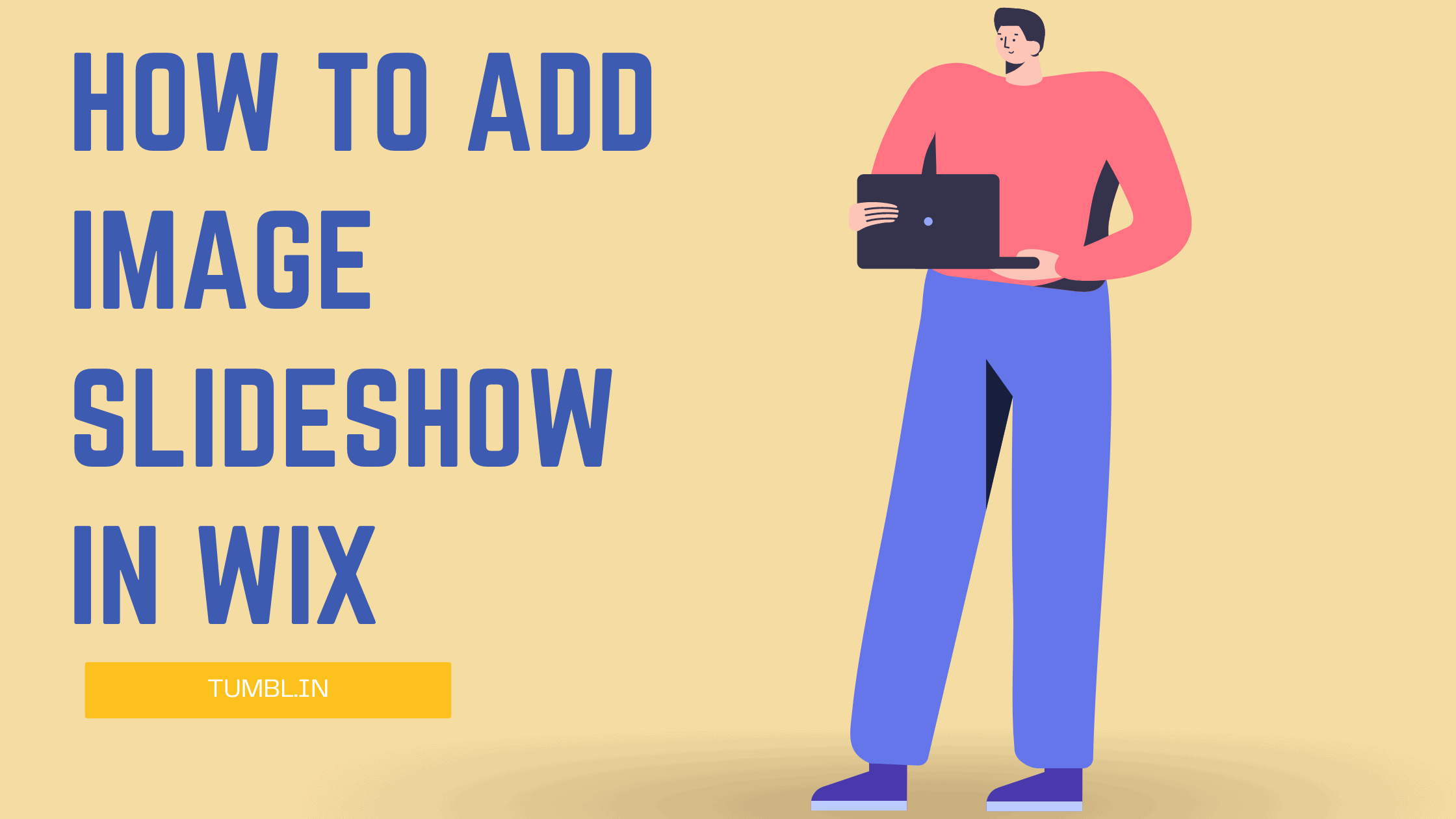 how to add image slideshow in wix