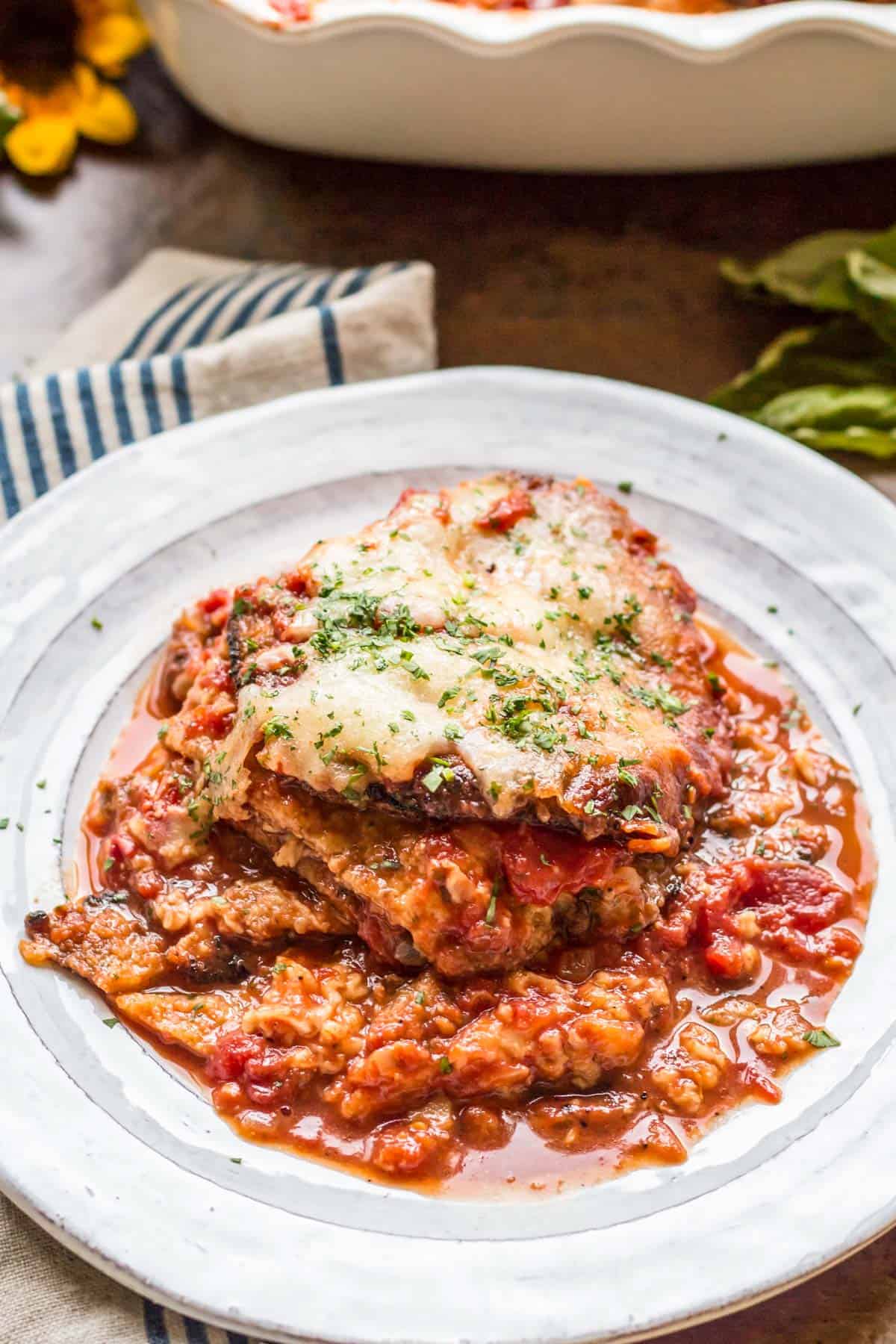 Easy Baked Eggplant Parmesan Story